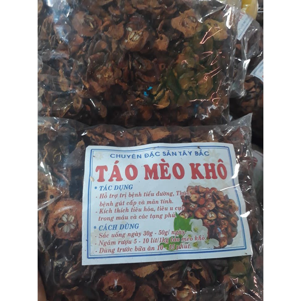 Táo Mèo Khô (quả táo mèo thái lát phơi khô túi 1kg)