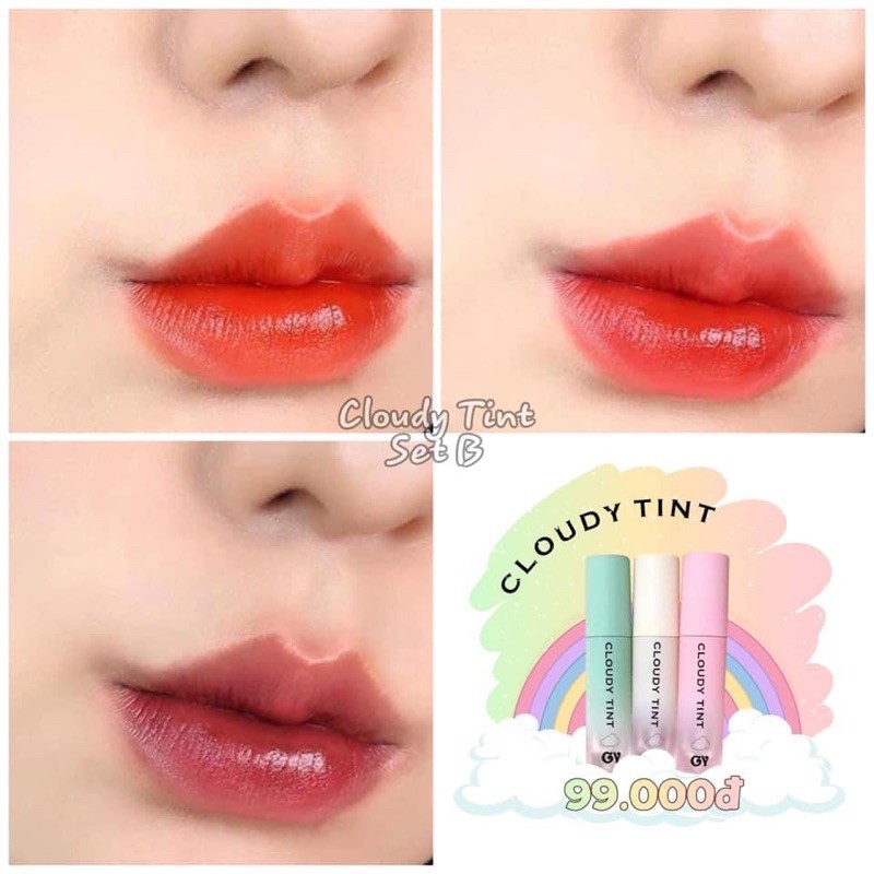 [TẶNG QUÀ] SET 3C SON TINT GY TRẦN SIÊU LÌ MỀM MỊN MÔI FULL SIZE