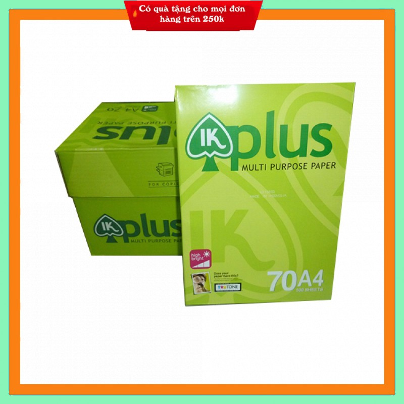 Giấy A4 IK Plus 70 gsm[̲̅$̲̅(̲̅2οο̲̅)̲̅$̲̅]
