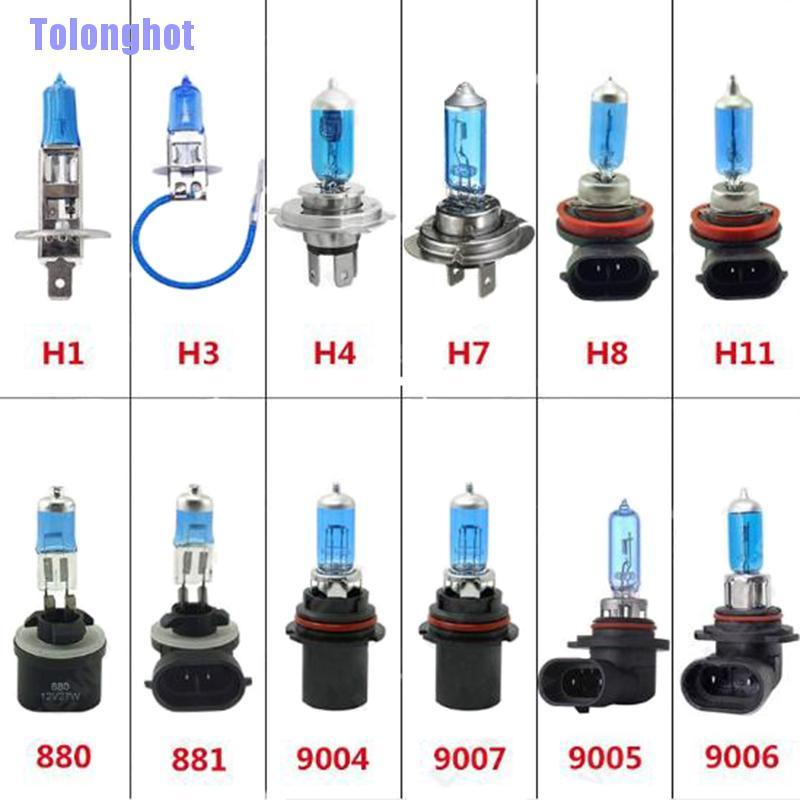 Bóng Đèn Pha Xenon H1 H3 H4 H7 H11 9006 9007 12v Ánh Sáng Trắng