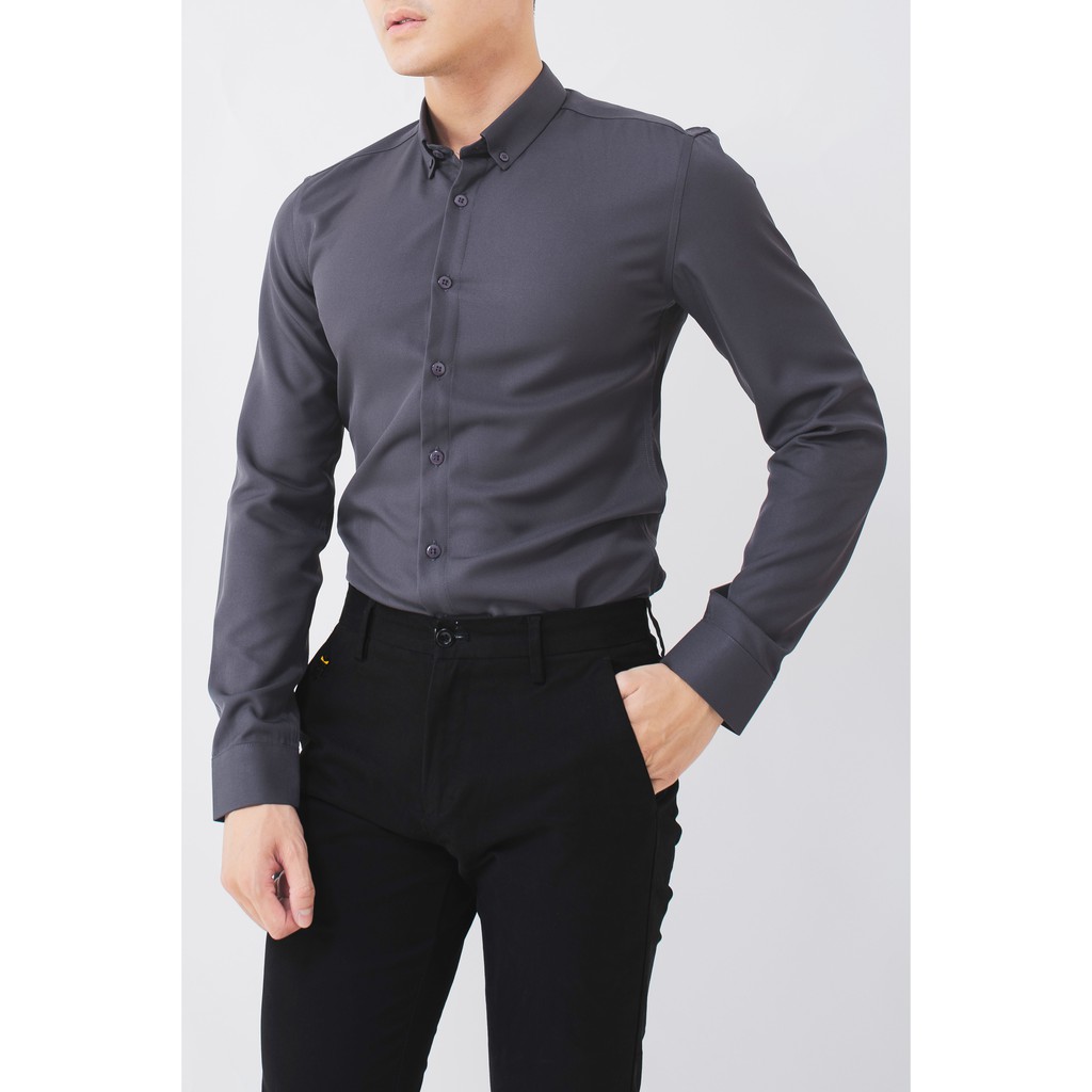 Áo Sơ Mi Trơn Nam - Áo sơ mi cao cấp dài tay nam thích hợp mặc tiệc, công sở - A068 - 3