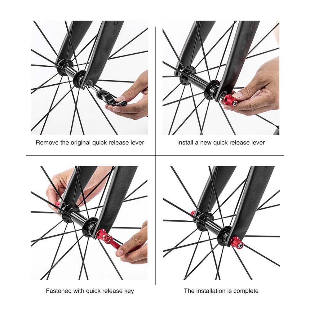 Xiên Trước / Sau Bằng Hợp Kim Nhôm Siêu Nhẹ Chống Trộm Tiện Dụng Cho Xe Đạp