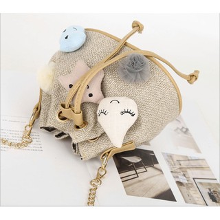 TÚI ĐEO CHÉO ULZZANG (TÚI BUCKET DÂY XÍCH VÀ TÚI TAI THỎ) SIÊU CUTE