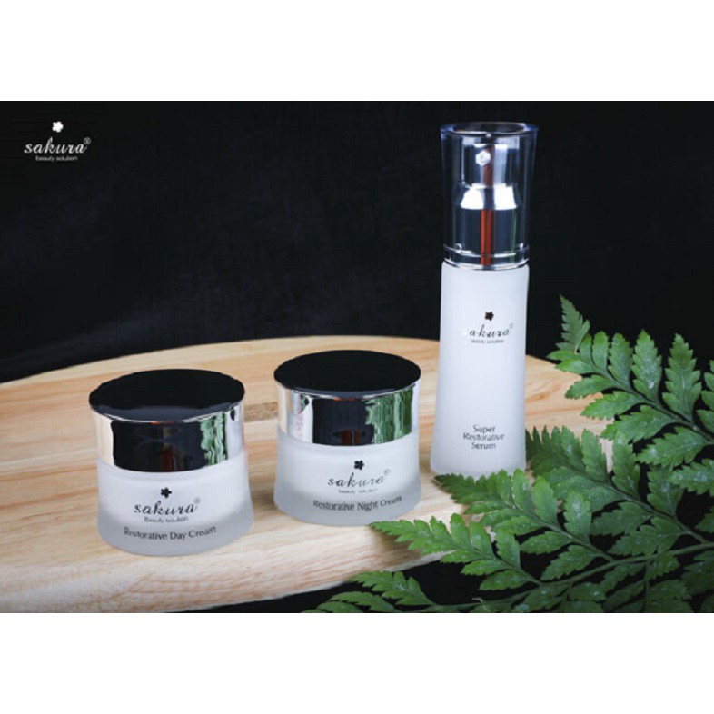 Tinh chất dưỡng trắng, chống lão hóa phục hồi da Sakura Super Restorative Serum