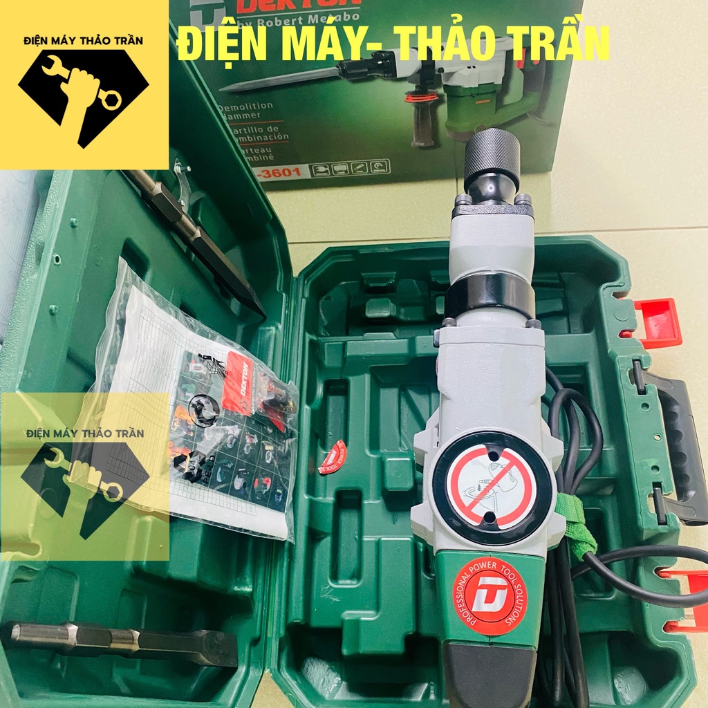Máy đục bê tông 17mm Dekton DK-3601 Điện 220V : 1400w