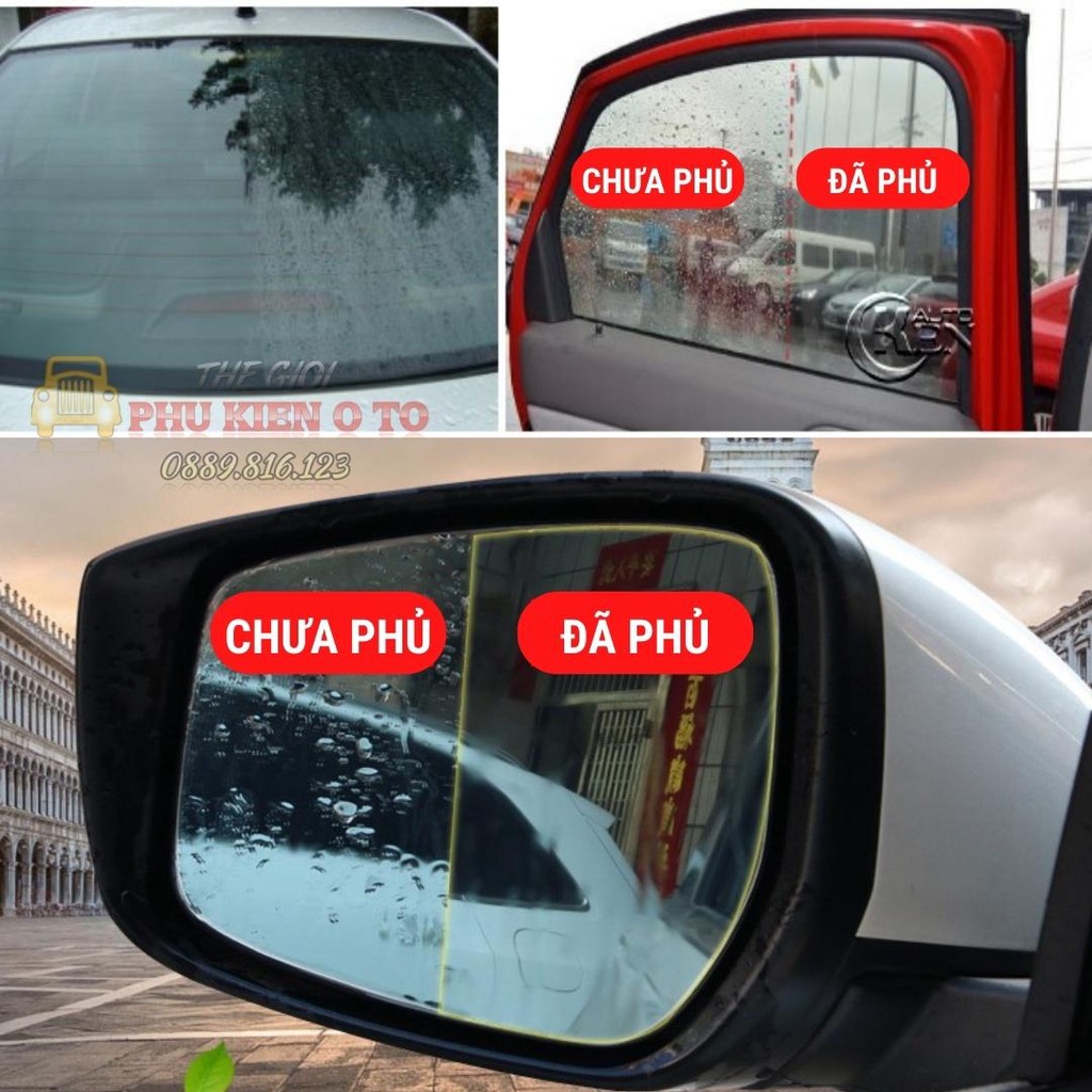 Chai xịt phủ nano chống nước kính, phủ bóng sơn xe ô tô - Chống nước bề mặt kính cận, kính mũ - DIY Nano 200ml