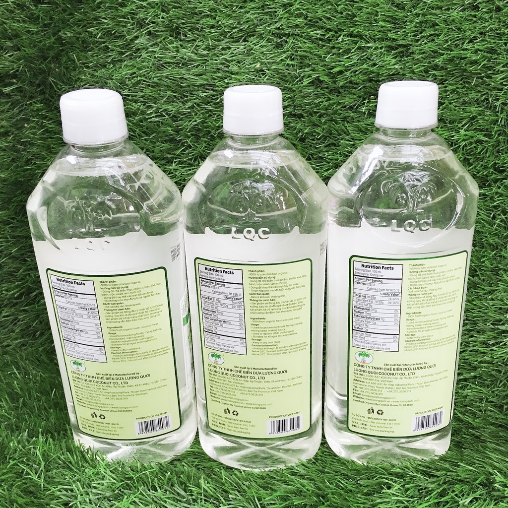 1000ml - Dầu dừa nguyên chất Vietcoco Lương Quới. | BigBuy360 - bigbuy360.vn