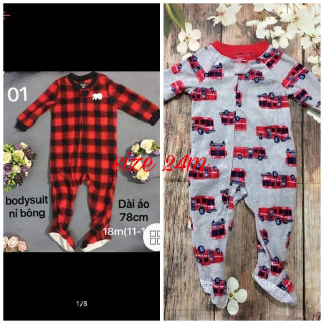 Body nỉ bông xuất(combo2b nguyen hang size 24m )