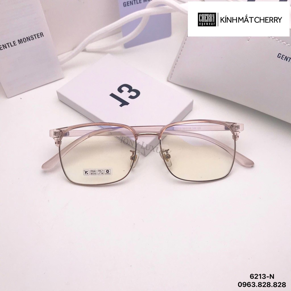 Kính phối gọng nhựa và kim loại thiết kế thời trang 6213 - Nhận Cắt Tròng Cận Viễn Loạn | BigBuy360 - bigbuy360.vn