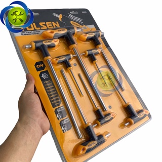 Bộ lục giác 8 chi tiết đầu bông TOLSEN, Bộ lục giác hoa thị 8 chi tiết mở ốc chìm, vặn mở ốc - Hàng chính hãng Tolsen