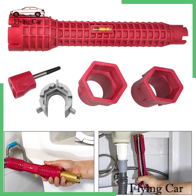 [Lzdjfmy2] Cờ Lê Lắp Đặt Ống Nước Bồn Rửa Đa Năng Chống Trượt Dễ Sử Dụng Cho Nhà Bếp Nhà Tắm