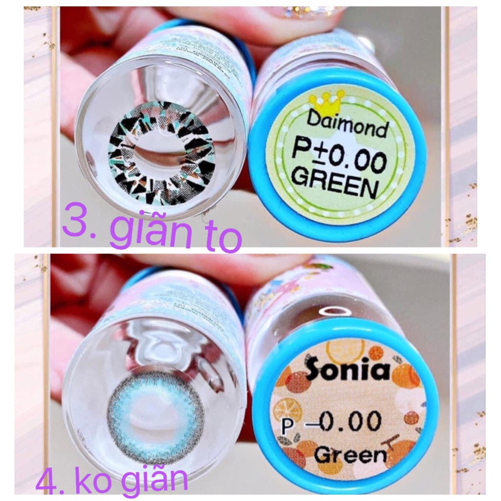 (FREE SHIP) Lens Xanh lá-Green HOT_Không độ