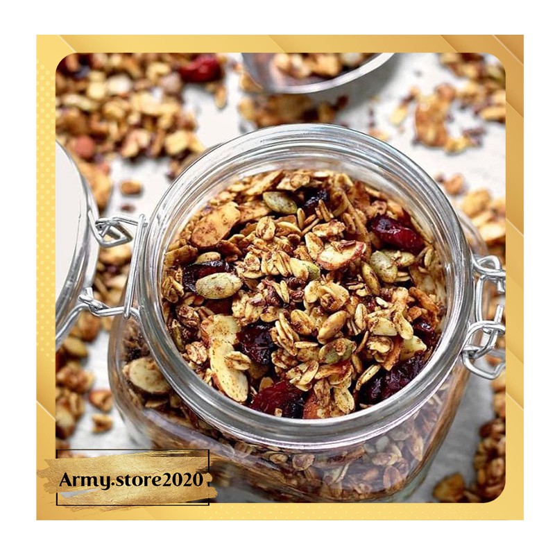 Ngũ cốc dinh dưỡng ăn kiêng, giảm cân ăn sáng Granola nhiều hạt thơm ngon Healthy Mix vị 250gram - Natural Meal