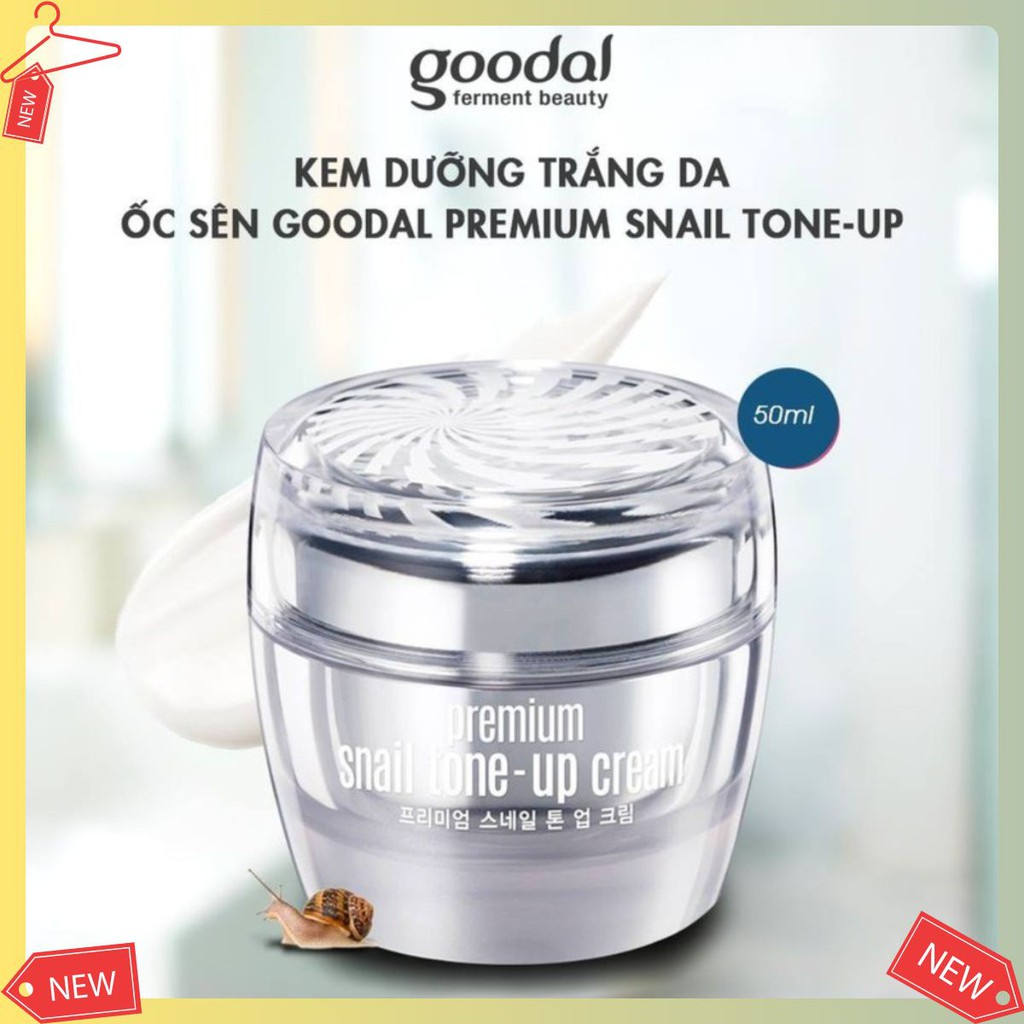 Kem dưỡng trắng Ốc Sên Goodal Premium Snail Tone-Up Cream [MAX RẺ]
