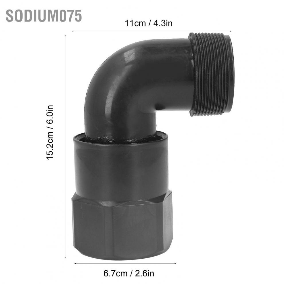 Có thể bán buôn Vòi vườn Có thể di chuyển 360 ° Đầu nối khuỷu tay bằng nhựa xoay tùy ý Bộ điều hợp ống với đầu G2 cho bãi cỏ Hàng giao ngaySodium075