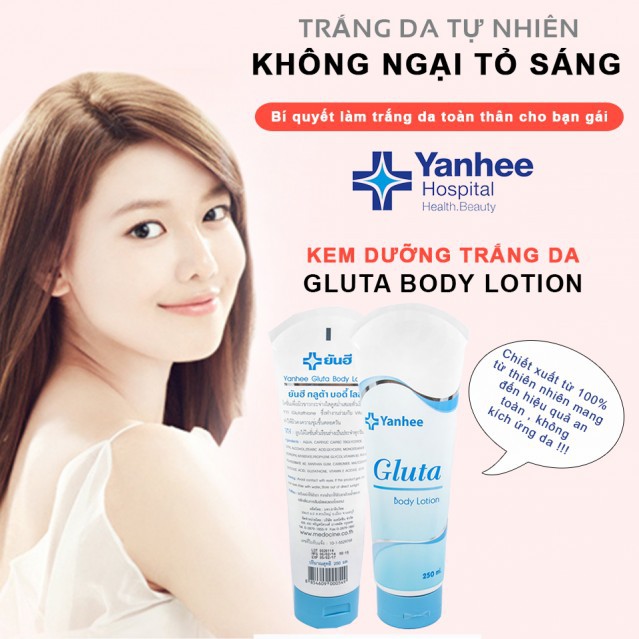 Kem dưỡng trắng da toàn thân GLUTA Yanhee 250ml