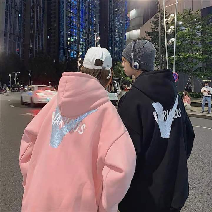 Áo hoodie unisex oversize DT Clothes chất nỉ bông dày dặn , áo dài tay có mũ nam nữ V đôi