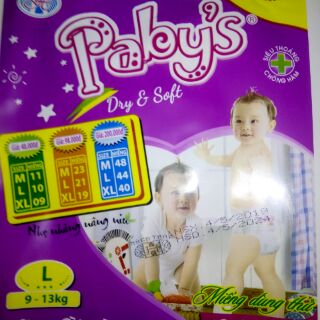 ( sp mới M 13)130 miếng tã quần pabys thạch thảo SIZE M 350k