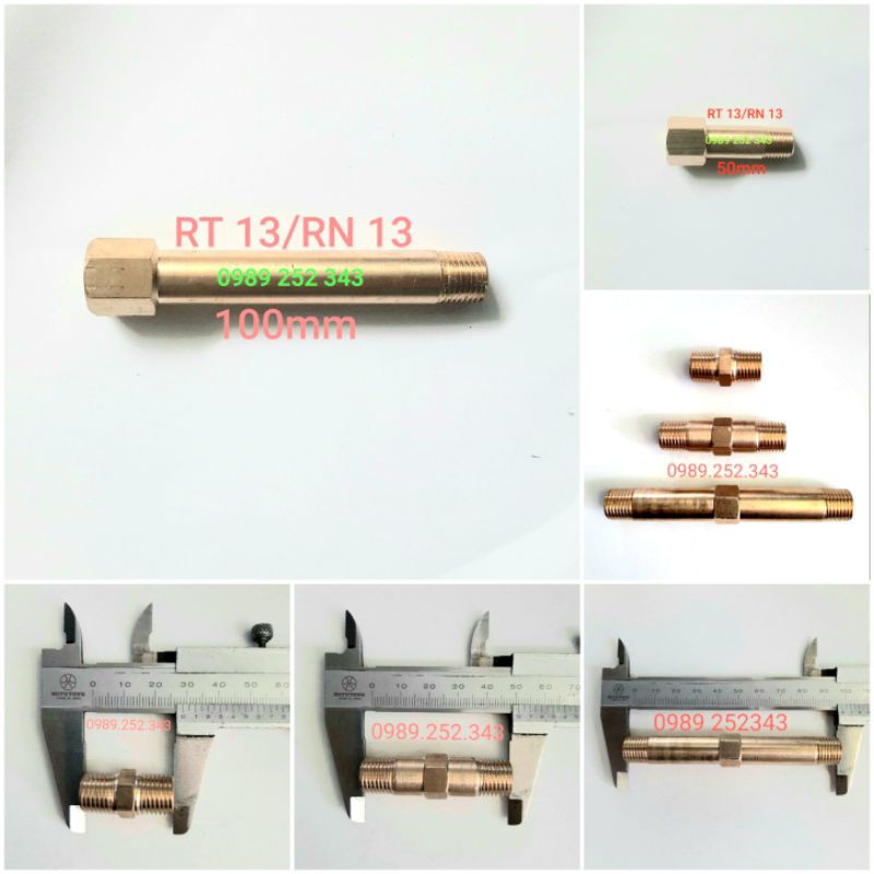 Nối Thau 2 Đầu Ren  13mm các loại.