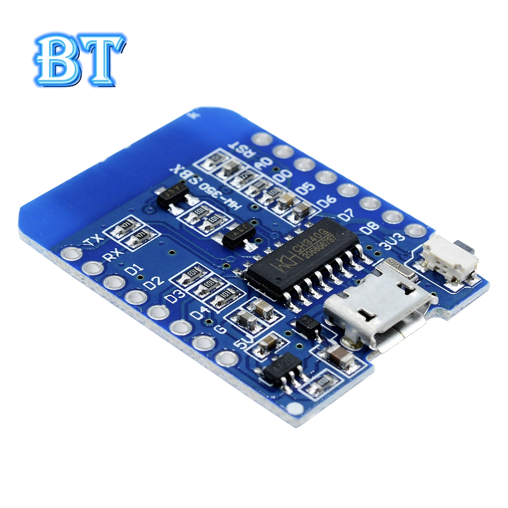 Bảng Mạch Phát Triển Esp8266 Esp-12 Esp-12F Ch340G Ch340 Micro Usb Dành Cho Arduino Wemos D1 Mini V2 Iot Board 3.3v