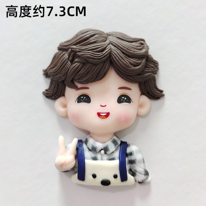 trang trí bánh [FREESHIP❤️] tượng silicon CHỦ ĐỀ THANH NIÊN nặn thủ công an toàn