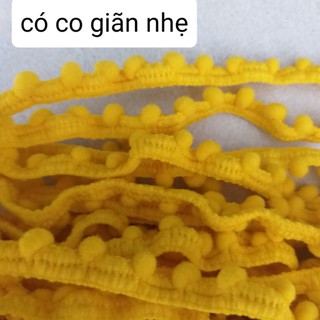 Dây Pom pom trang trí ,size  1cm (5 mét)