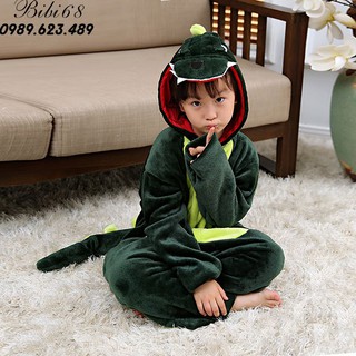 Bộ Đồ Thú Khủng Long Xanh ❤️ FREESHIP ❤️ Mua 2 Bộ Giảm Giá 29k