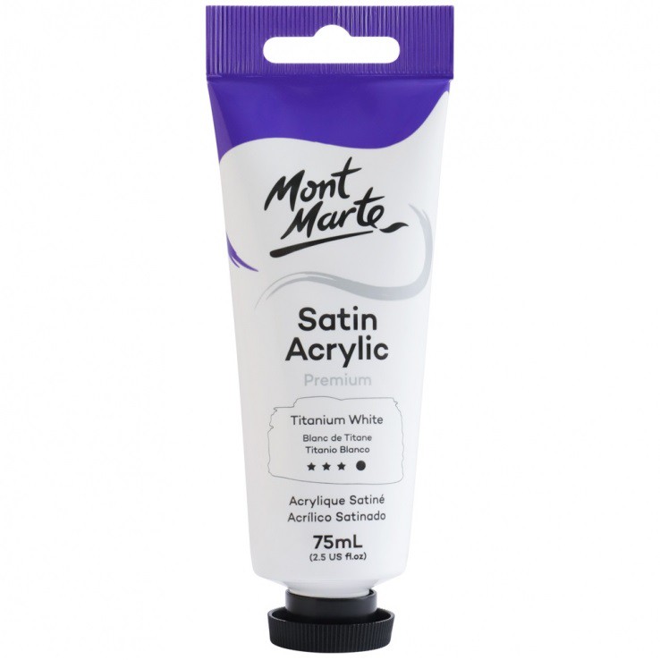 BỘ 32 MÀU ACRYLIC CAO CẤP MONT MARTE SATIN TUÝP 75 ML - MONT MARTE PREMIUM SATIN ACRYLIC 75 ML