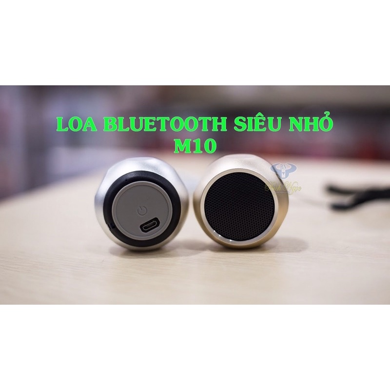 Loa Bluetooth Nghe Nhạc Mini M10 Vỏ Kim Loại Siêu Nhỏ, Âm Thanh Siêu Lớn, Màu Sắc Đa Dạng Cá Tính, Nhỏ Gọn