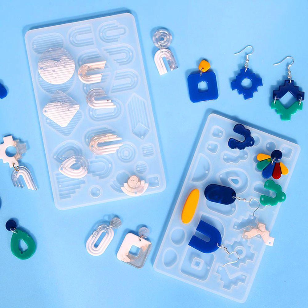 Khuôn Làm Bông Tai Bằng Resin Epoxy UV DIY|Khuôn Silicone