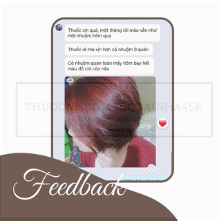 Thuốc nhuộm tóc Nâu Hồng Đỏ ( không cần tẩy)