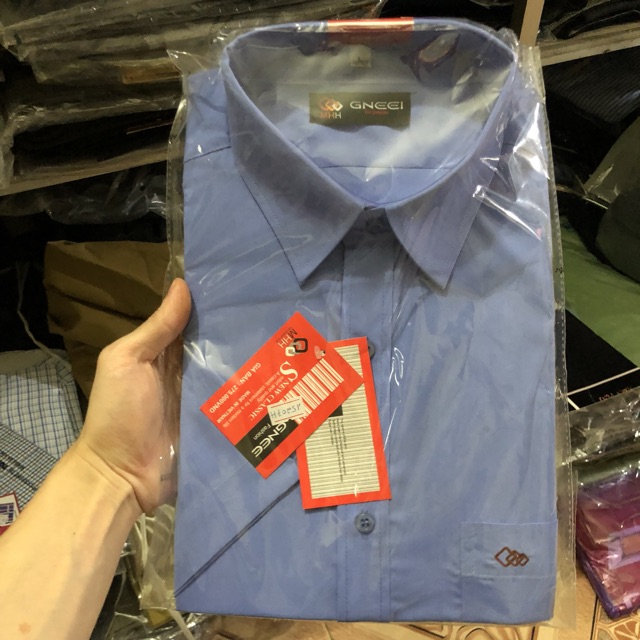 Áo Sơ Mi Nam Trung Niên Cộc Tay