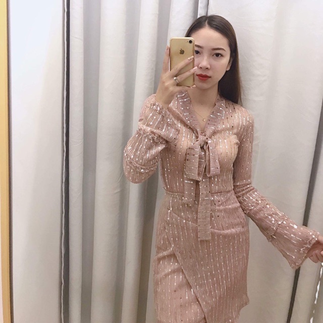 [ Mã FAXANH55 giảm 10K đơn 50K] Váy kim tuyến