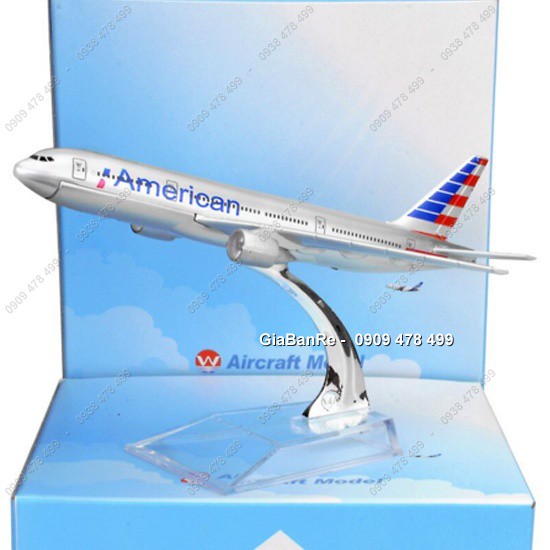 Máy Bay Mô Hình Kim Loại American Airlines Mỹ - 16cm Kèm Đế 8906