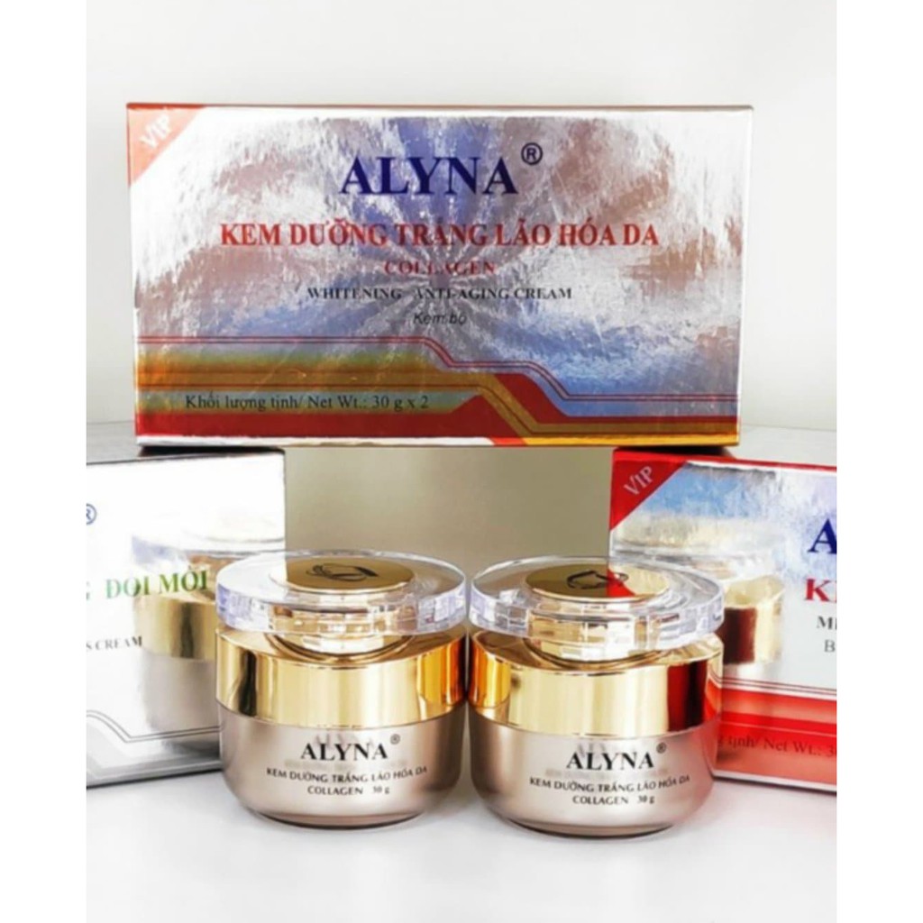 KEM ALYNA DƯỠNG TRẮNG LÃO HÓA DA NGÀY VÀ ĐÊM 30G