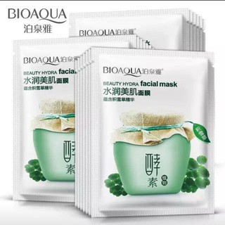Combo 10 Mặt Nạ Rau Má Nội Địa Trung Bioaqua Beauty Hydra Facial Mask