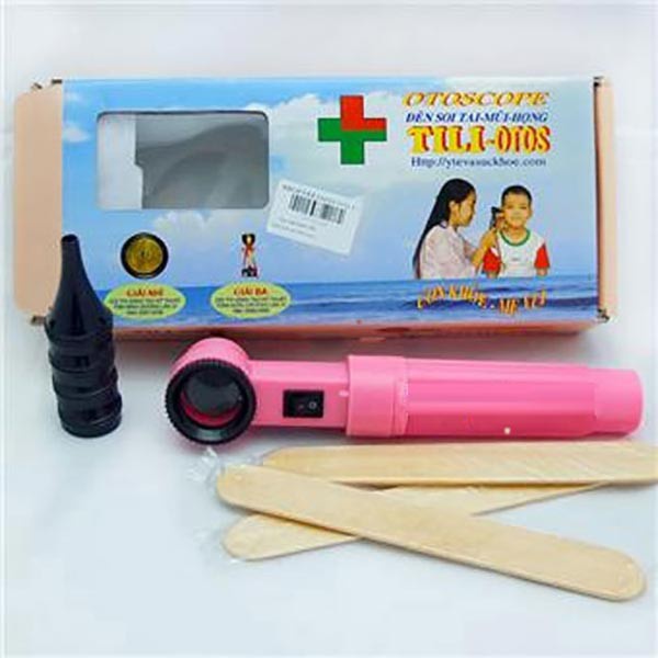 Đèn Soi Tai, Mũi, Họng TILI-OTOS Gia Đình, Phòng Khám + Kèm Pin [BH 1 Năm]