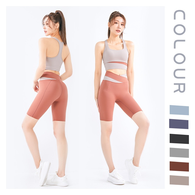 Bộ Đồ Thể Thao Nhanh Khô Màu Sắc Tương Phản Thời Trang Cho Nữ