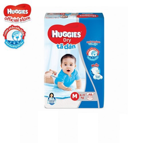 Tã dán Huggies Dry Jumbo M48/L42/XL38/XXL30