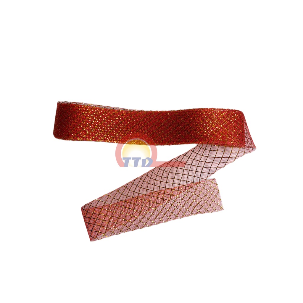 CUỘN LƯỚI KIM TUYẾN DÀI 15M RỘNG 4CM - TRANG TRÍ OẢN - LÀM HOA