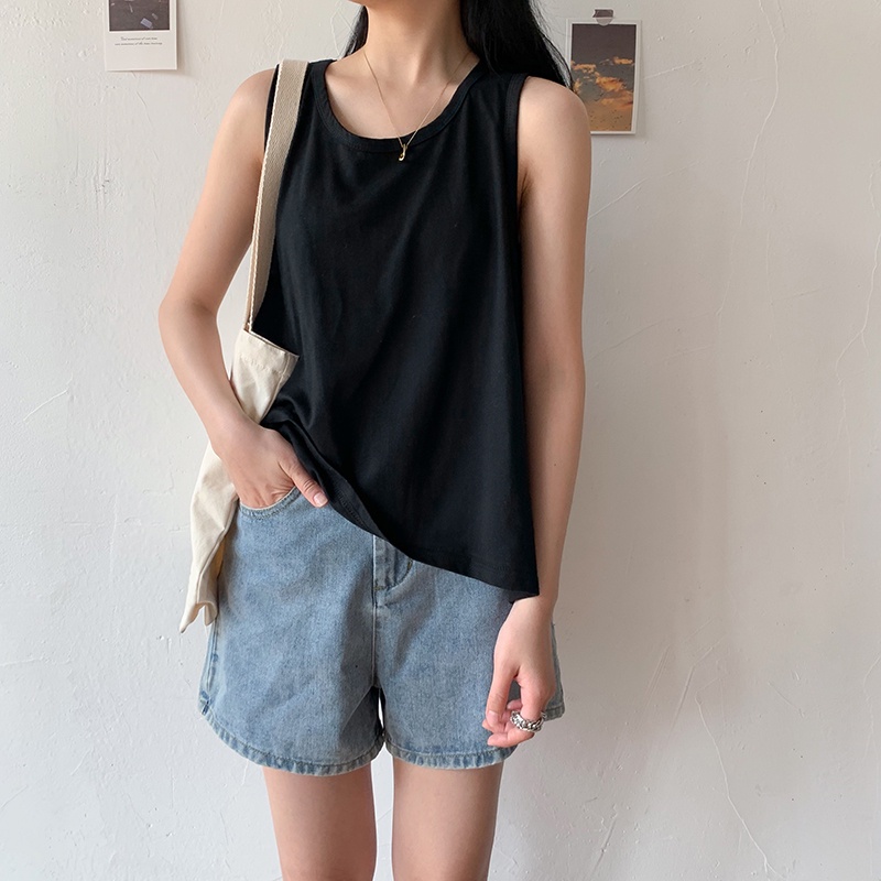 [Mã BMBAU50 giảm 50K đơn 150K] Áo thun ba lỗ CERA-Y from rộng sát nách màu trắng / màu đen CRA049 | BigBuy360 - bigbuy360.vn