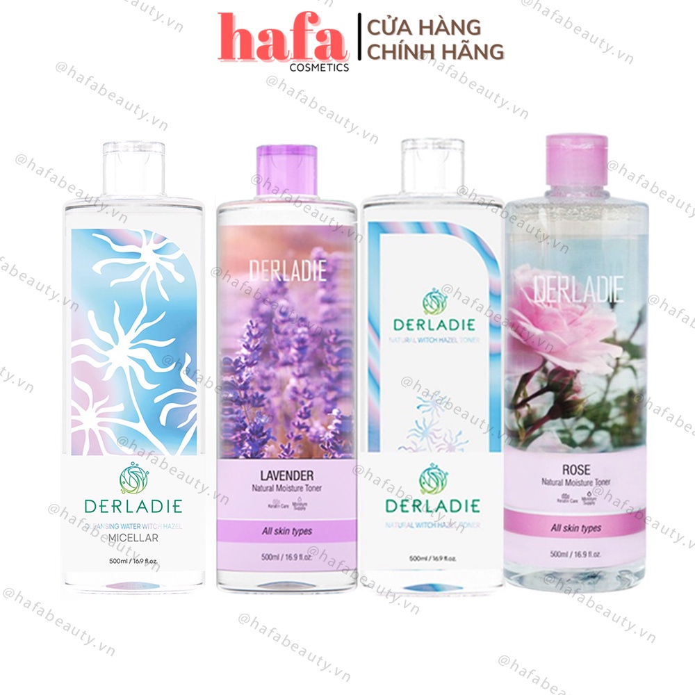 Nước Tẩy Trang, Nước Hoa Hồng Derladie 500ml