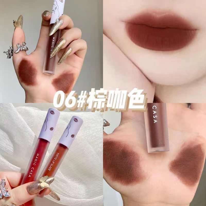 [Hàng mới về] Son kem nhung lì MAGIC CASA mịn mượt chống thấm nước lâu phai màu dành cho nữ | BigBuy360 - bigbuy360.vn