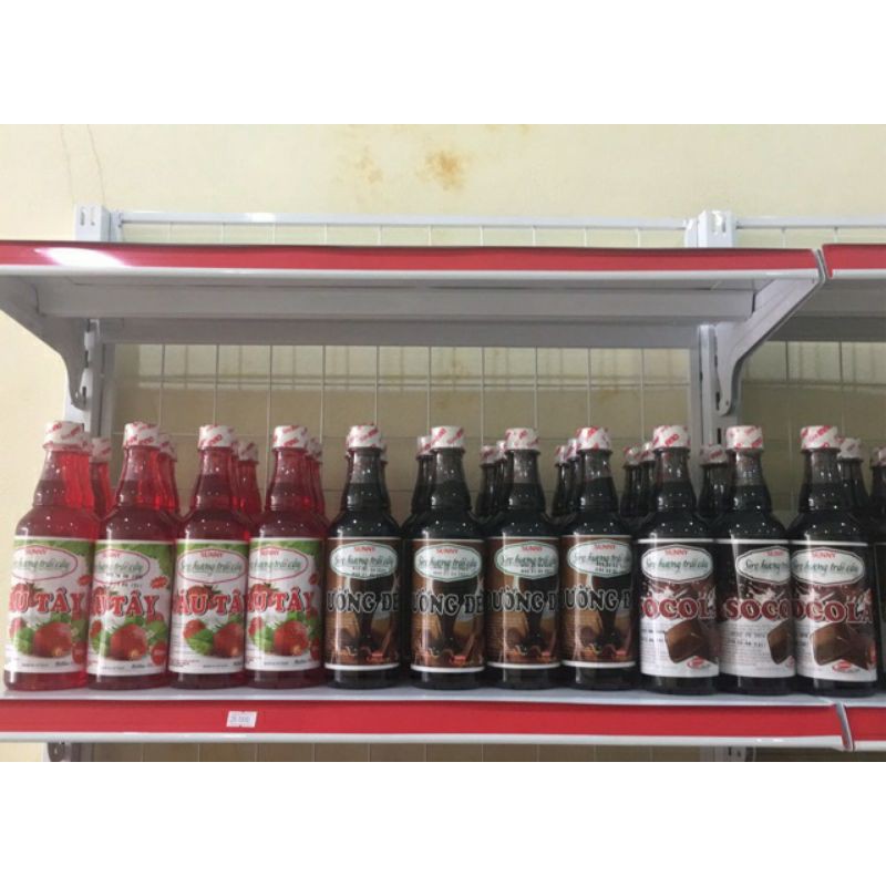 siro hoa quả đường đen ,khoai môn ,dâu ,socola chai 500ml