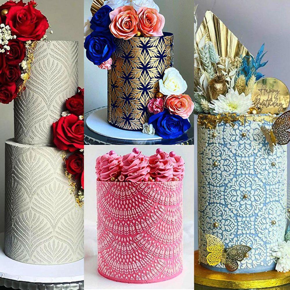 Khuôn Rây Bột In Họa Tiết Trang Trí Bánh Kem DIY