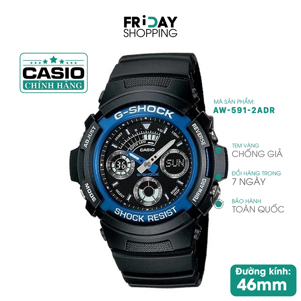 Đồng hồ nam Casio G Shock AW-591-2ADR thể thao chống nước