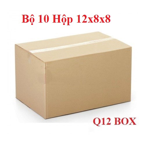 Bộ 10 Hộp Carton 12x8x8 Cm Thùng Carton Giá Rẻ