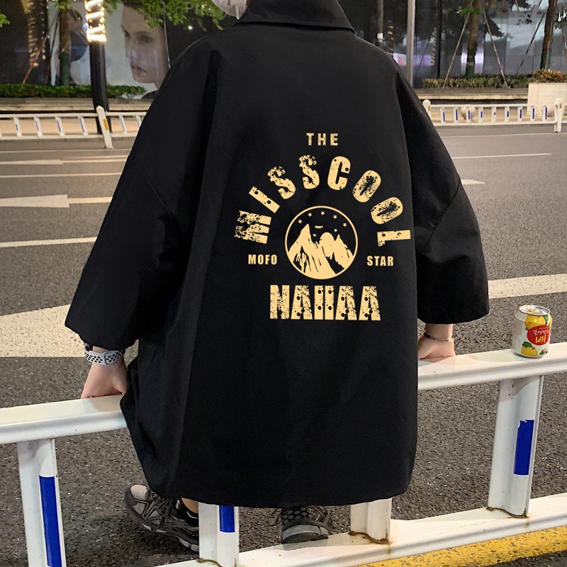 Áo sơ mi IFNICEFUTURE vải lụa mát tay ngắn dáng rộng in họa tiết phong cách Hàn Quốc năng động cho nam