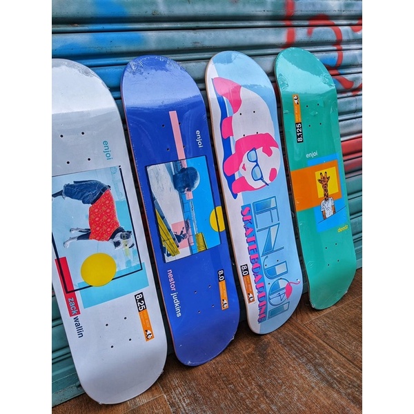 Mặt Ván Trượt Skateboard Cao Cấp Mỹ - ENJOI PANDA VICE DECK 8.0 BLUE HYB