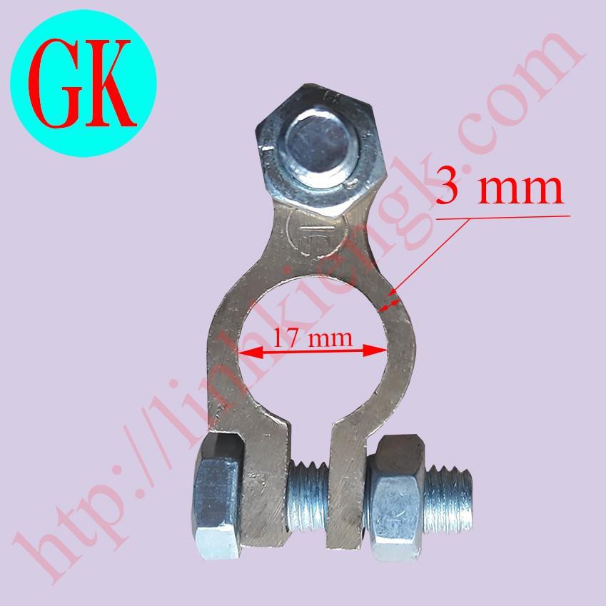 (2 cái) Kẹp bình ắc quy bằng đồng xoáy ốc [K-10-01]